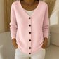 Legere gesteppte Damenjacke mit Knopfleiste