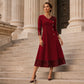 Elegantes Paillettenkleid mit V-Ausschnitt für Damen