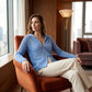 🌸☀️ 2026 Damen Open-Knit-Zip-Cardigan | Leichter Longsleeve-Pullover mit Hohleffekt für Frühling & Sommer