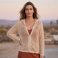 🌸☀️ 2026 Damen Open-Knit-Zip-Cardigan | Leichter Longsleeve-Pullover mit Hohleffekt für Frühling & Sommer