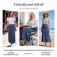 🎁Neuheiten 2026 mit 50 % RABATT👗Damen-Maxirock aus Denim – Hoher Bund & A-Linien-Schnitt