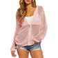 🌸☀️ 2026 Damen Open-Knit-Zip-Cardigan | Leichter Longsleeve-Pullover mit Hohleffekt für Frühling & Sommer
