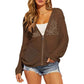 🌸☀️ 2026 Damen Open-Knit-Zip-Cardigan | Leichter Longsleeve-Pullover mit Hohleffekt für Frühling & Sommer