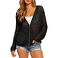 🌸☀️ 2026 Damen Open-Knit-Zip-Cardigan | Leichter Longsleeve-Pullover mit Hohleffekt für Frühling & Sommer