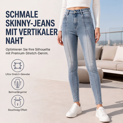 Damen Taillenhoch Slimming Skinny Jeans