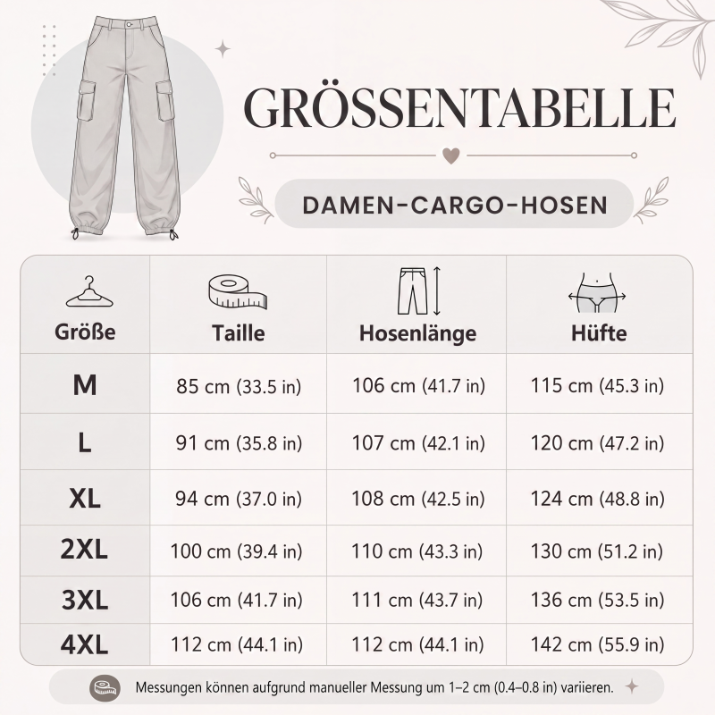 📢📢50%Rabatt!!!🎉⭐ Bestseller – Lockere Cargohose mit Taschen – perfekt für jeden Tag