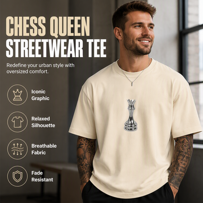 📢📢50%Rabatt!!!🎉👕 Herren Schachmotiv-Crewneck-T-Shirt – Modisches Grafik-Design, weiche Baumwolle & bequemer Schnitt | Perfekt für Alltag, Freizeit & urbane Styles – Jetzt -50%!