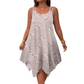 📢📢50%Rabatt!!! 🍃 Leger ärmelloses Damenkleid mit asymmetrischem Saum