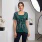 📢📢50%Rabatt!!! 🍃Zweiteiliges Damen-T-Shirt mit Leopardenmuster und O-Ring✌✌