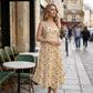 📢📢50%Rabatt!!!👗🌸 Ärmelloses A-Linien-Maxikleid mit Taschen