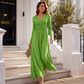 📢📢50%Rabatt!!!👗Damen Wickelkleid mit V-Ausschnitt und Taschen