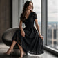 📢📢50%Rabatt!!!👗Elegantes Spitzenkleid mit V-Ausschnitt für Damen✨✨