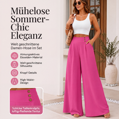 Weite, fließende Wide-Leg-Hose für Damen