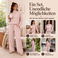 📢📢50%Rabatt!!!🎉✨Damen-Set aus Rollkragenoberteil und Weithosen
