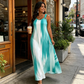 📢📢50%Rabatt!!!🎉✨Ärmelloses gestreiftes Kleid für Damen in Übergröße