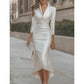 📢📢50%Rabatt!!!🎉✨Damen elegantes Satin-Midi-Kleid