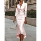 📢📢50%Rabatt!!!🎉✨Damen elegantes Satin-Midi-Kleid