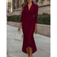 📢📢50%Rabatt!!!🎉✨Damen elegantes Satin-Midi-Kleid