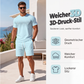 📢📢50%Rabatt!!!🎉✨Zweiteiliges Set für Herren: Freizeit-T-Shirt und Shorts