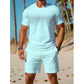📢📢50%Rabatt!!!🎉✨Zweiteiliges Set für Herren: Freizeit-T-Shirt und Shorts