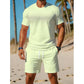 📢📢50%Rabatt!!!🎉✨Zweiteiliges Set für Herren: Freizeit-T-Shirt und Shorts