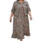 🔔 Letzte 100 Stück – solange der Vorrat reicht! Damen Maxikleid mit Blumenmuster im Set mit kurzer Jacke