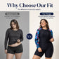 📢📢50%Rabatt!!!🎉✨Damen Plus-Size Langarm Badeanzug mit Shorts