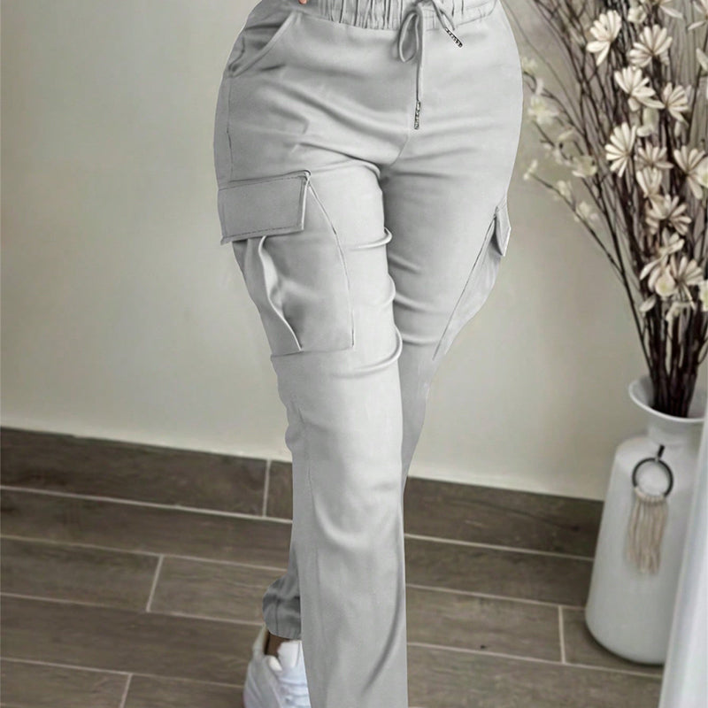 📢🎉50%Rabatt!!!🛍️✨ Legere Cargohosen für Damen mit Kordelzug im Bund