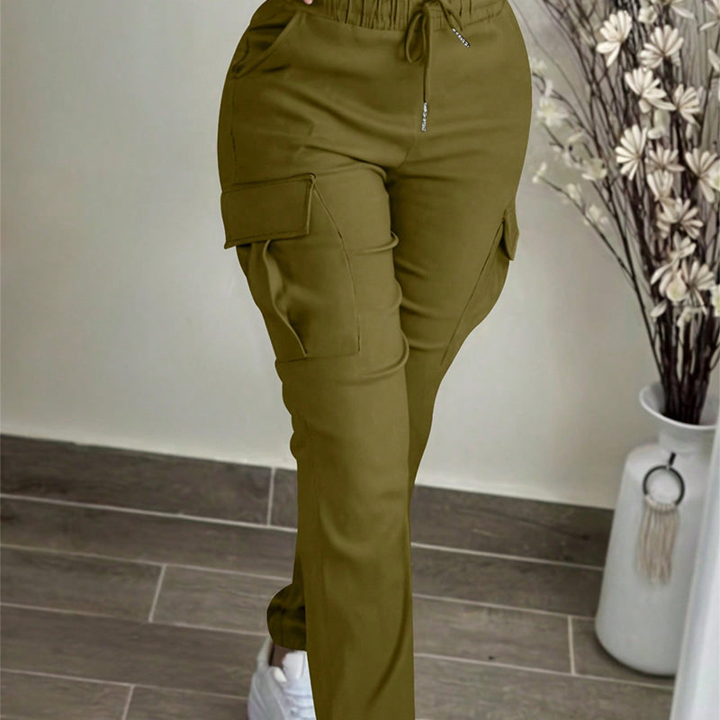 📢🎉50%Rabatt!!!🛍️✨ Legere Cargohosen für Damen mit Kordelzug im Bund