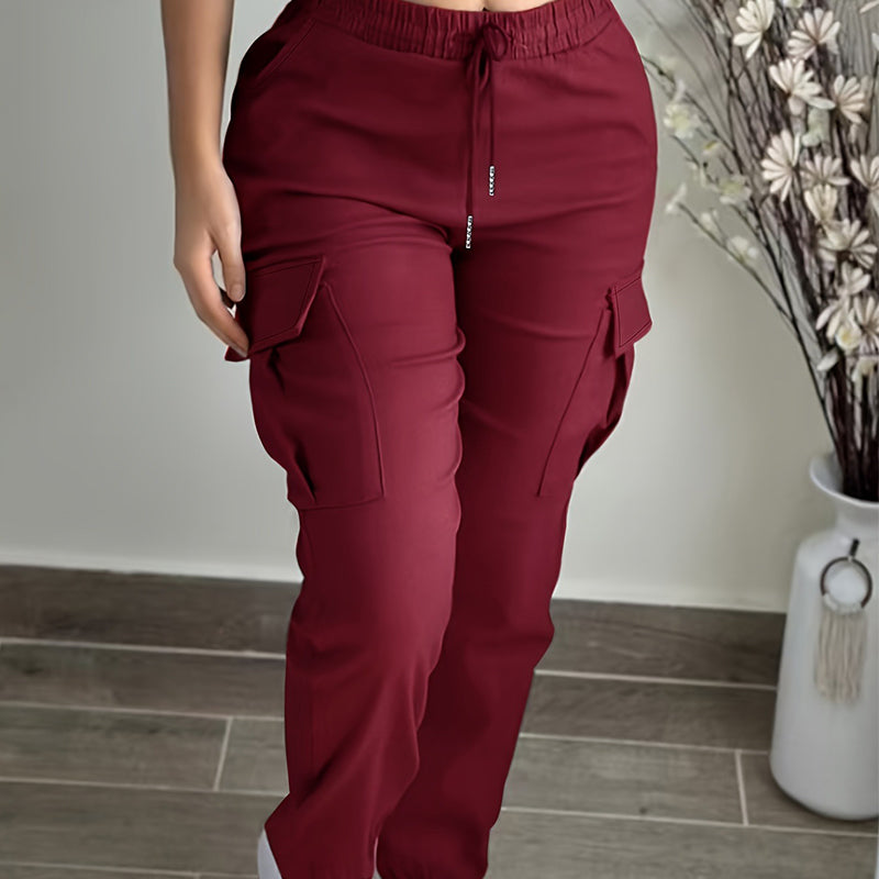 📢🎉50%Rabatt!!!🛍️✨ Legere Cargohosen für Damen mit Kordelzug im Bund