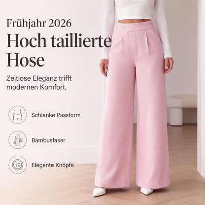📢📢50%Rabatt!!!🎉🧧 Aktionspreis = halber Preis – ein Schnäppchen! Elegante hochtaillierte Weithosen für Damen