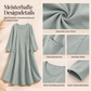 📢📢50%Rabatt!!!🎉✨ Der Sommerhit 2026 – der Wahnsinn! Damen Langarmkleid in Unifarbe