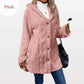 📢📢50%Rabatt!!!🎉✨Damen warme Jacke mit Kapuze und Rautenmuster