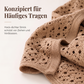 Leichtes Lochstrick-Cardigan für Damen, lässiger Stil