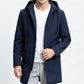 Mittellange Windjacke mit Kapuze für Herren