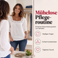 📢📢50%Rabatt!!!🎉✨Damen-Bluse mit Spitze und Häkelarbeit, eckiger Ausschnitt