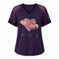 📢📢50%Rabatt!!!🎉✨Elegantes Spitzen-Herz-T-Shirt