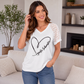 📢📢50%Rabatt!!!🎉✨Elegantes Spitzen-Herz-T-Shirt