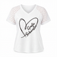 📢📢50%Rabatt!!!🎉✨Elegantes Spitzen-Herz-T-Shirt