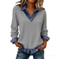 📢📢50%Rabatt!!!🎉✨Damen Shirt in Layering-Optik mit Denim-Kragen