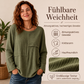 📢📢50%Rabatt!!!🎉✨Damen-Oberteil mit Rundhalsausschnitt, strukturierter Optik und Patchwork-Design