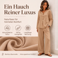 📢📢50%Rabatt!!!🎉✨Damen-Set mit V-Ausschnitt, langärmligem Oberteil und weitem Bein