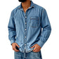 📢📢50%Rabatt!!!🎉✨Herren Retro-Jeanshemd, gewaschen