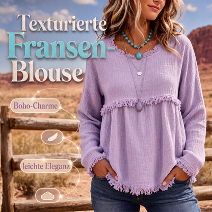 📢📢50%Rabatt!!!🎉✨Legeres Vintage-Oberteil mit Fransen für Damen