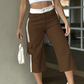 📢📢50%Rabatt!!!🎉✨Sportliche Capri-Cargohose für Damen mit Seitenstreifen