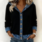 📢📢50%Rabatt!!!🎉✨Damen Denim Patchwork Kapuzenjacke