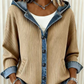 📢📢50%Rabatt!!!🎉✨Damen Denim Patchwork Kapuzenjacke