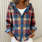 📢📢50%Rabatt!!!🎉✨Damen Denim Patchwork Kapuzenjacke