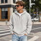📢📢50%Rabatt!!!🎉✨Gestricktes Quarter-Zip-Hoodie-Sweatshirt für Herren