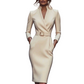 📢📢50%Rabatt!!!🎉✨Elegantes taillenbetontes Kleid